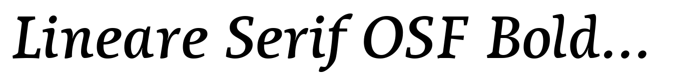 Lineare Serif OSF Bold Italic